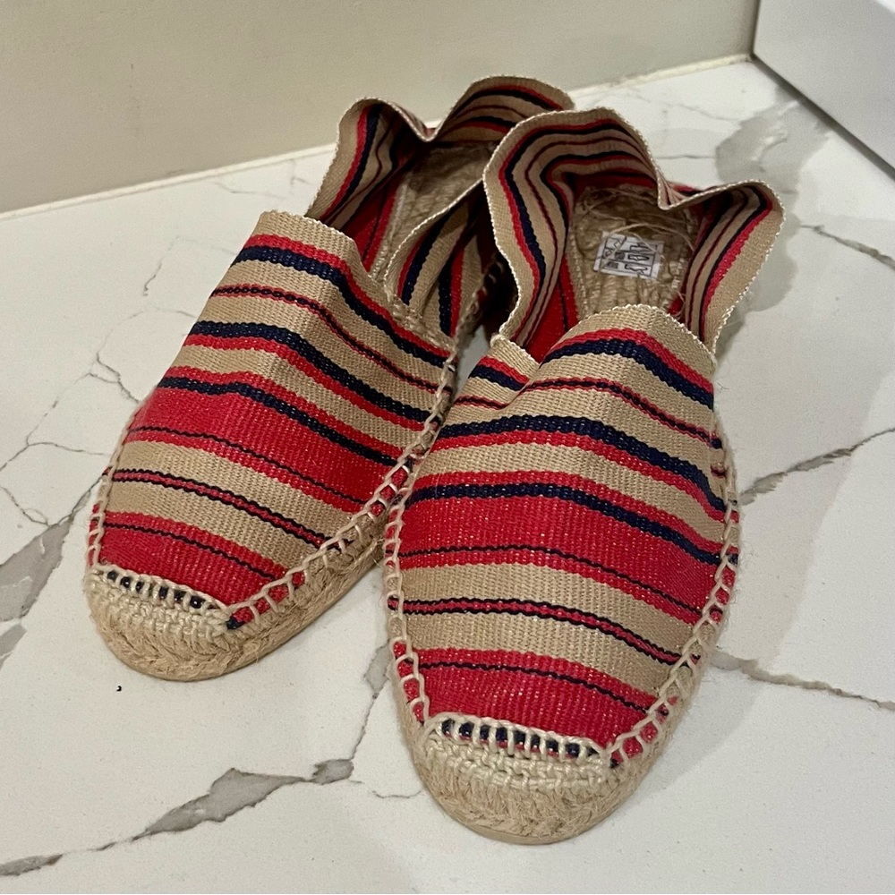 Batona, Striped Espadrilles in Red and Beige, size 39 - Picture 4 of 10
